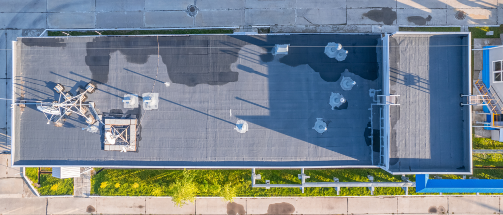 Industrial application of drone, Industry survey of roof building structures factory