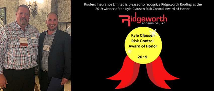 Ridgeworth Roofing Wins Top Safety Award From Roofers Insurance Limited